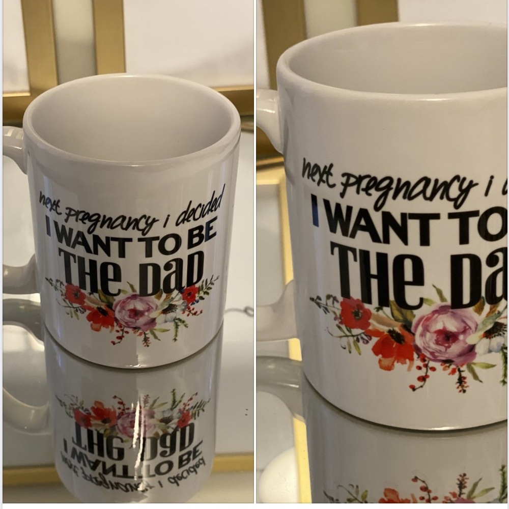 Floral White Mug